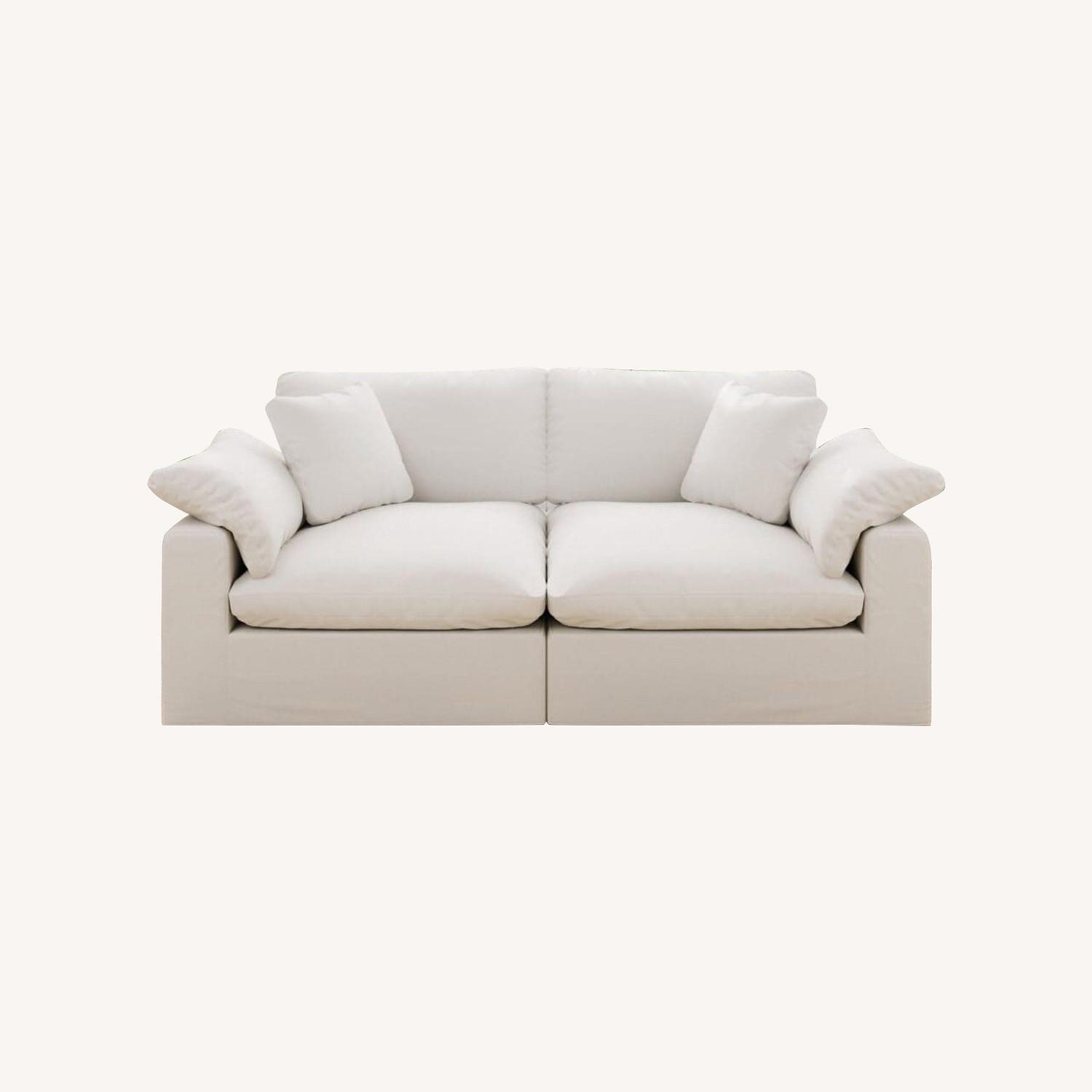 White Cloud Classic Loveseat 2-Piece Modular Sofa - image-0