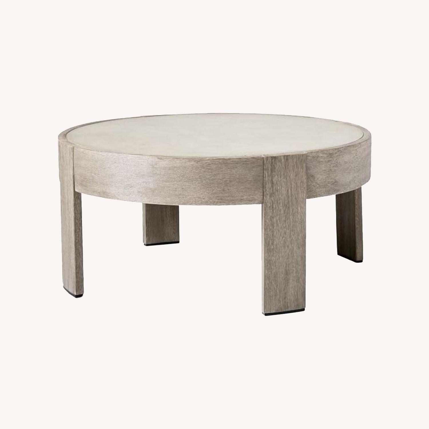 West Elm Portside Outdoor Round Coffee Table (34") - image-0
