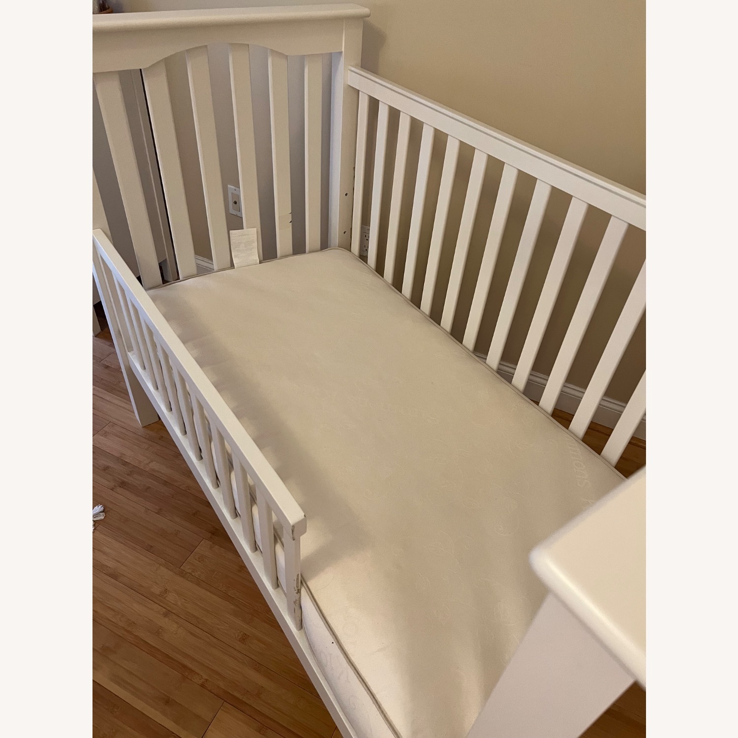 Pottery Barn Kids White Crib/Toddler Bed - image-2