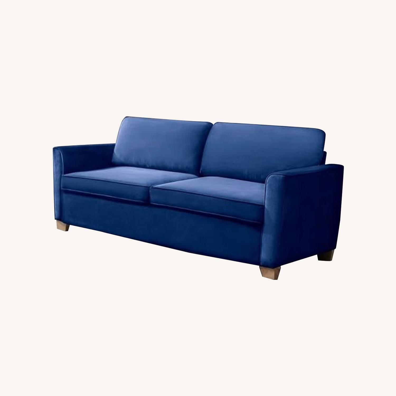 Mjkone Navy Blue Sleeper Sofa - image-0