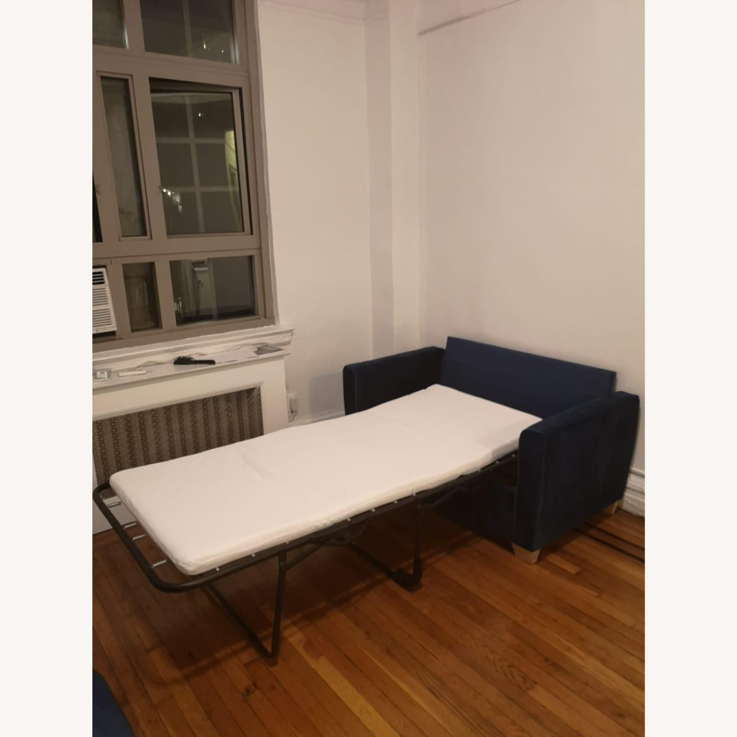 Mjkone Navy Blue Sleeper Sofa - image-2