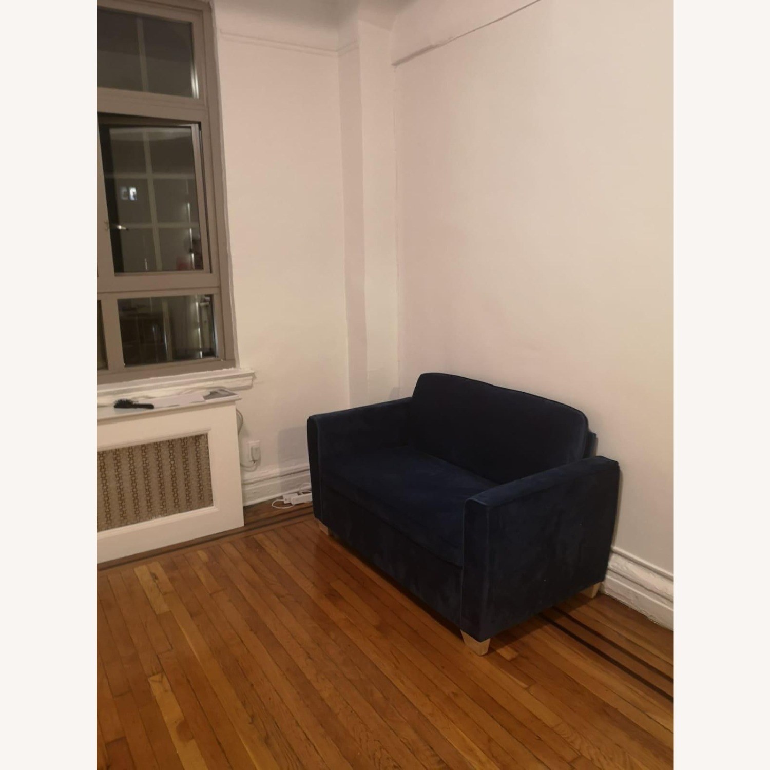 Mjkone Navy Blue Sleeper Sofa - image-3