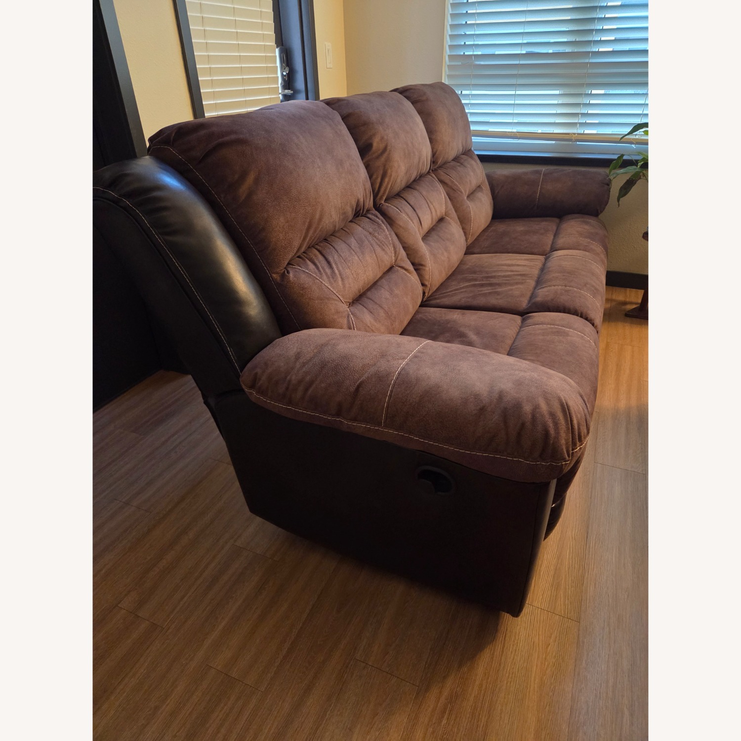Ashley Furniture Earhart - Chestnut Reclining Sofa - image-3