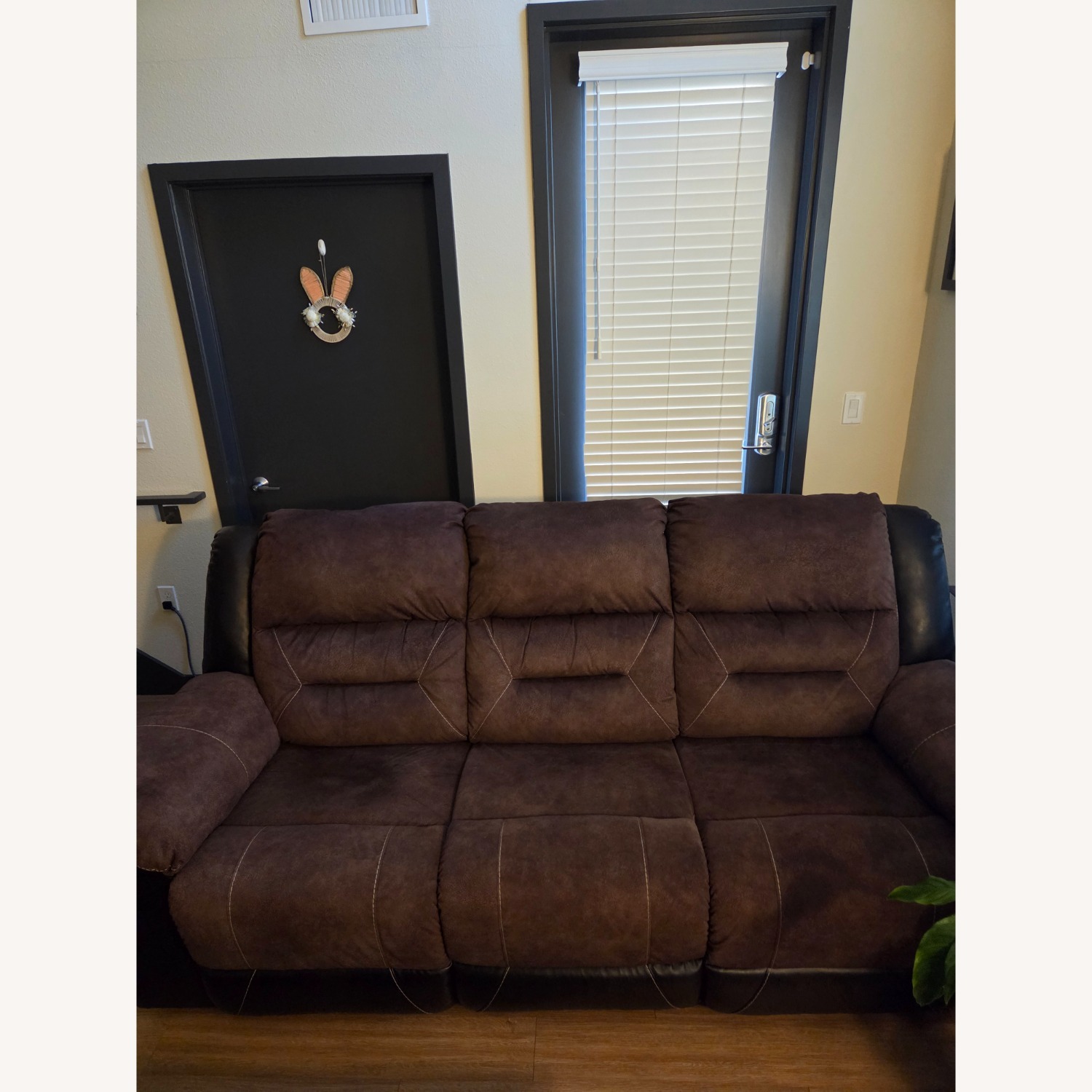 Ashley Furniture Earhart - Chestnut Reclining Sofa - image-1