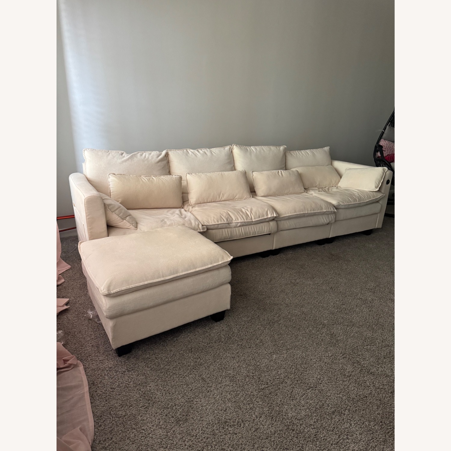 Modular Sectional Sofa L Shaped Couch - 4 Pieces - image-1