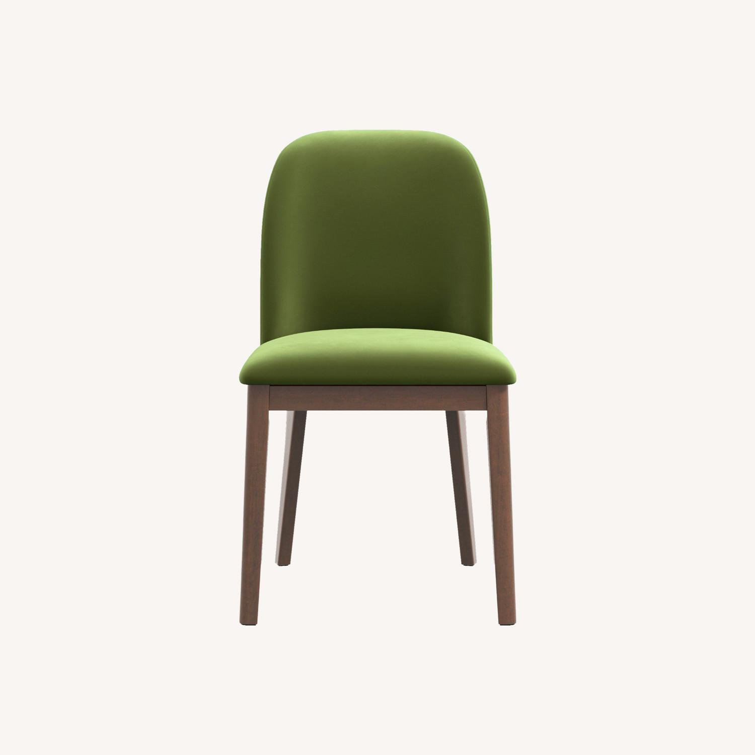 Belfast Green Velvet Dining Chair Set of 2 - image-0