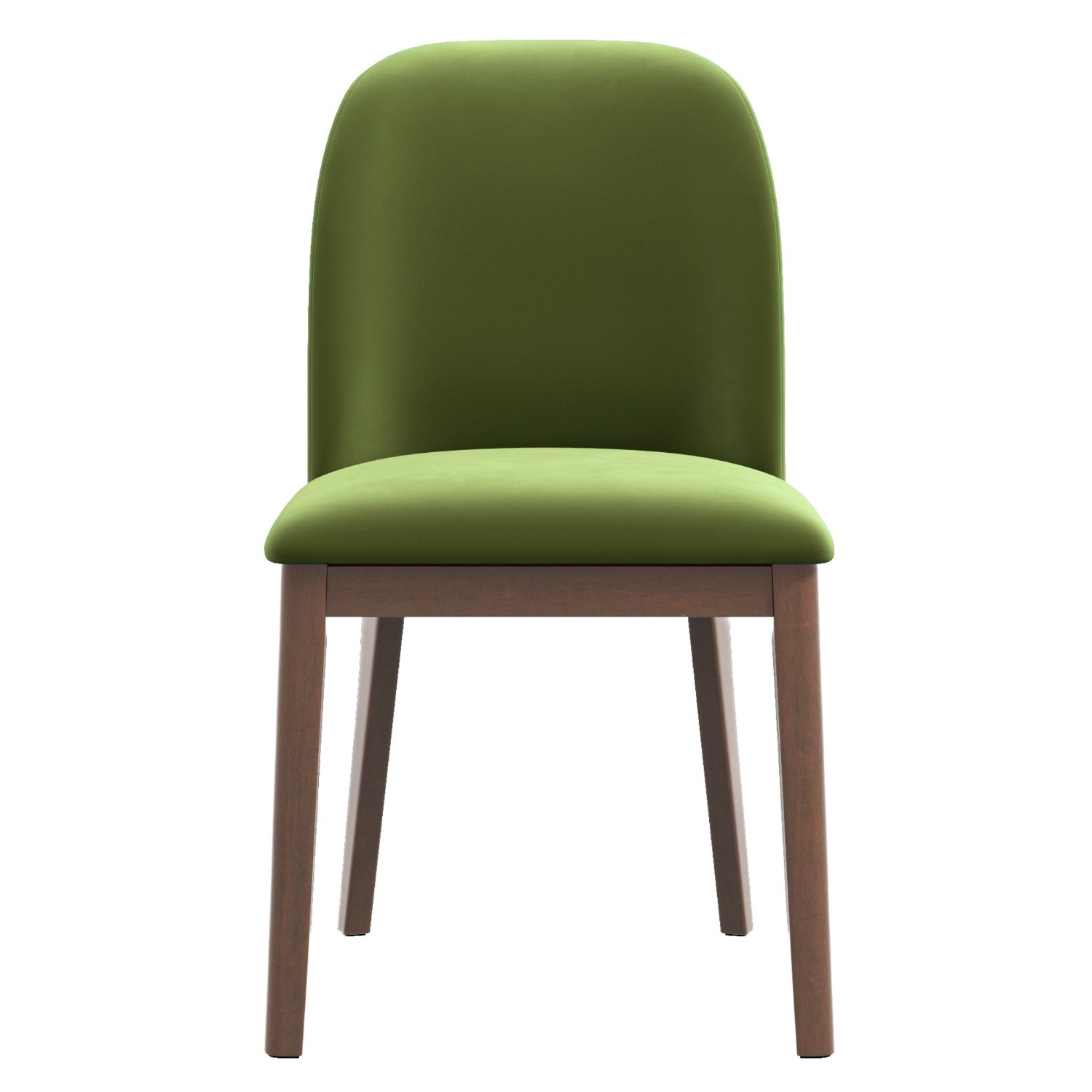 Belfast Green Velvet Dining Chair Set of 2 - image-1