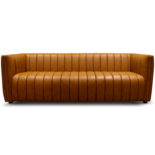Used Rosslyn Cognac Leather Sofa for sale on AptDeco