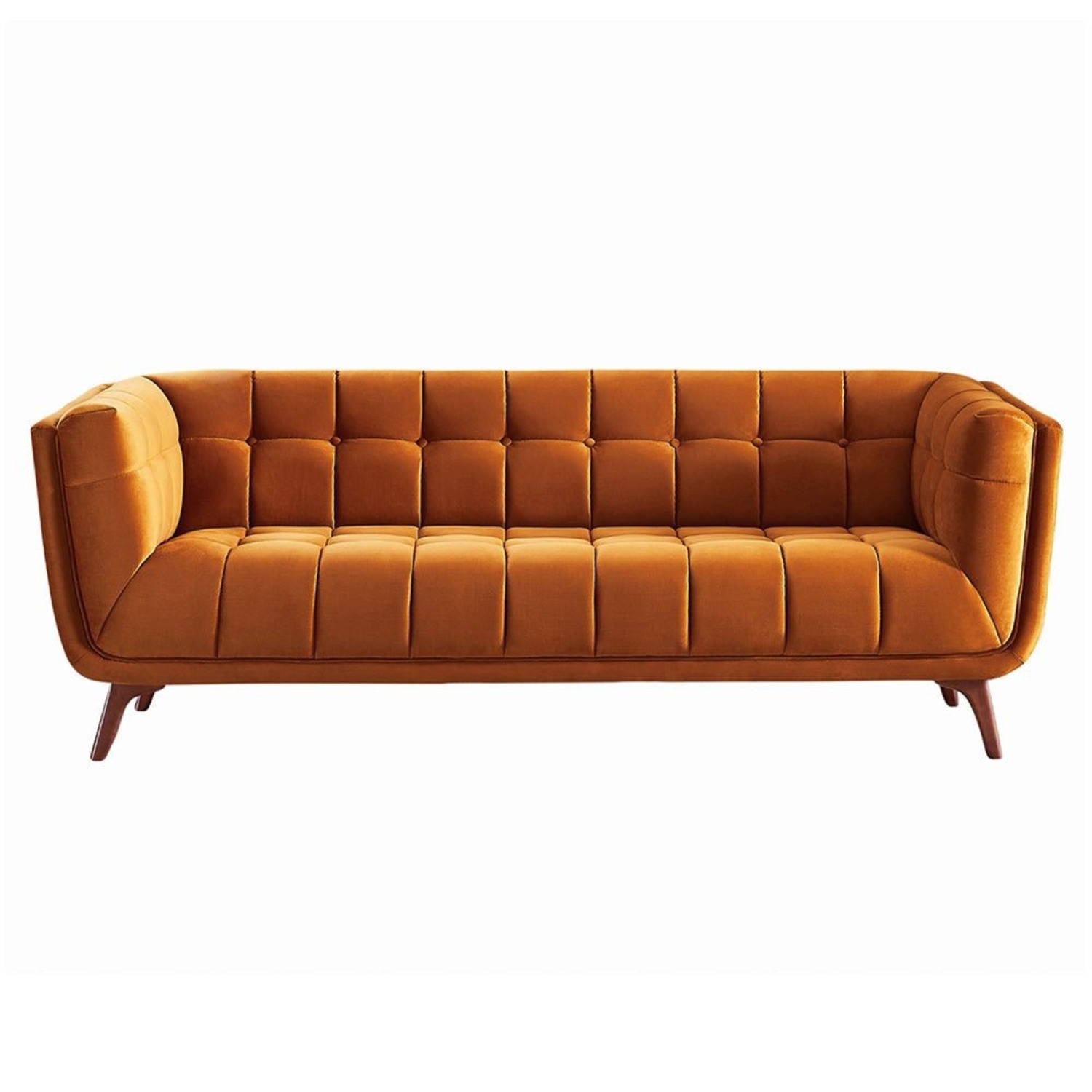 Kano Burnt Orange Velvet Sofa - image-5