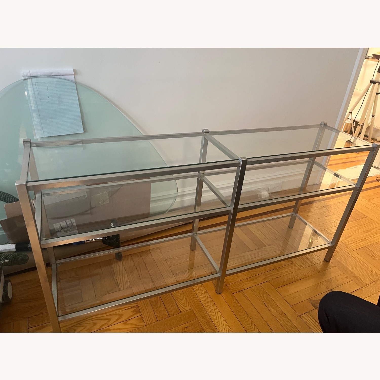 Room & Board Brixton Glass Console Bookshelf - image-1