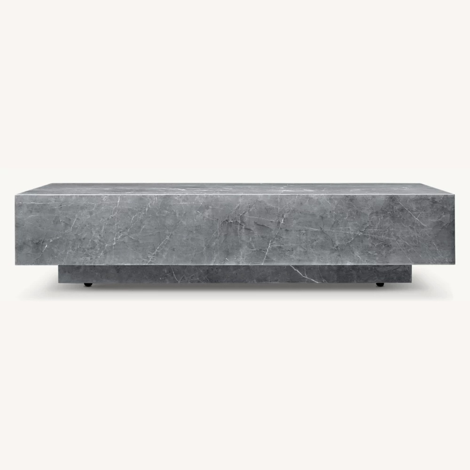 Restoration Hardware Plinth Marble Coffee Table - image-0