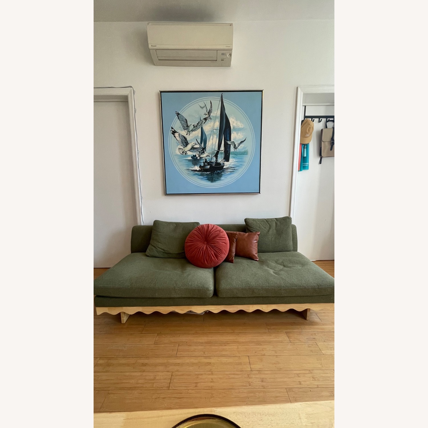 Urban Outfitters Roma Green 3-Seater Sofa - image-1