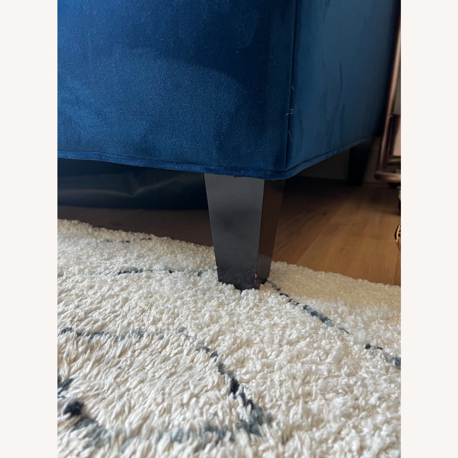 Apt2B Cobalt Blue Velvet Sectional  - image-8