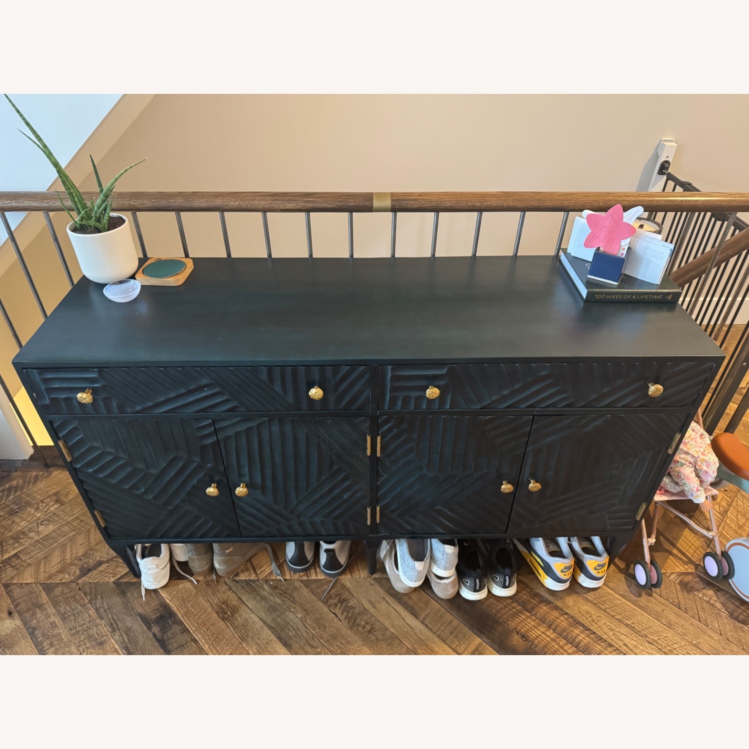 Anthropologie Hand Carved Paje Buffet - image-4