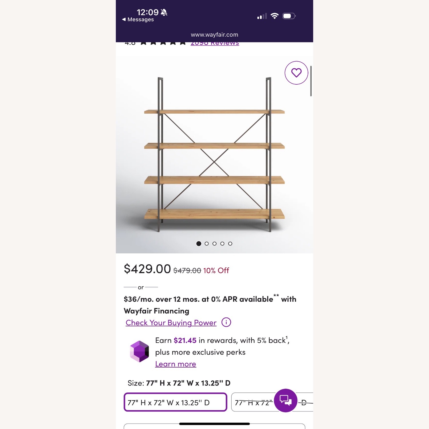 AllModern Gwyneth Etagere Bookcase - image-3