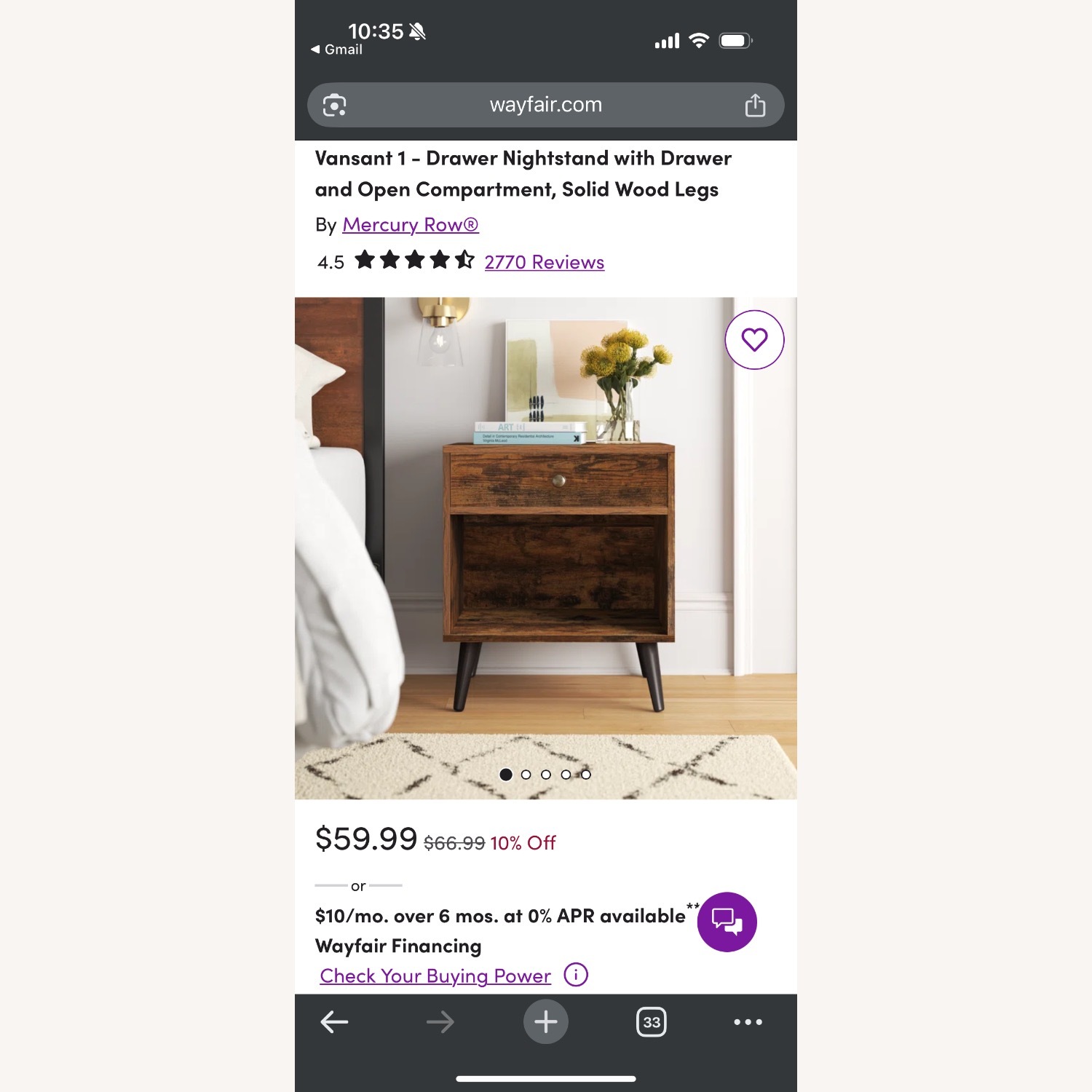 Vansant 1 - Drawer Nightstand - image-1