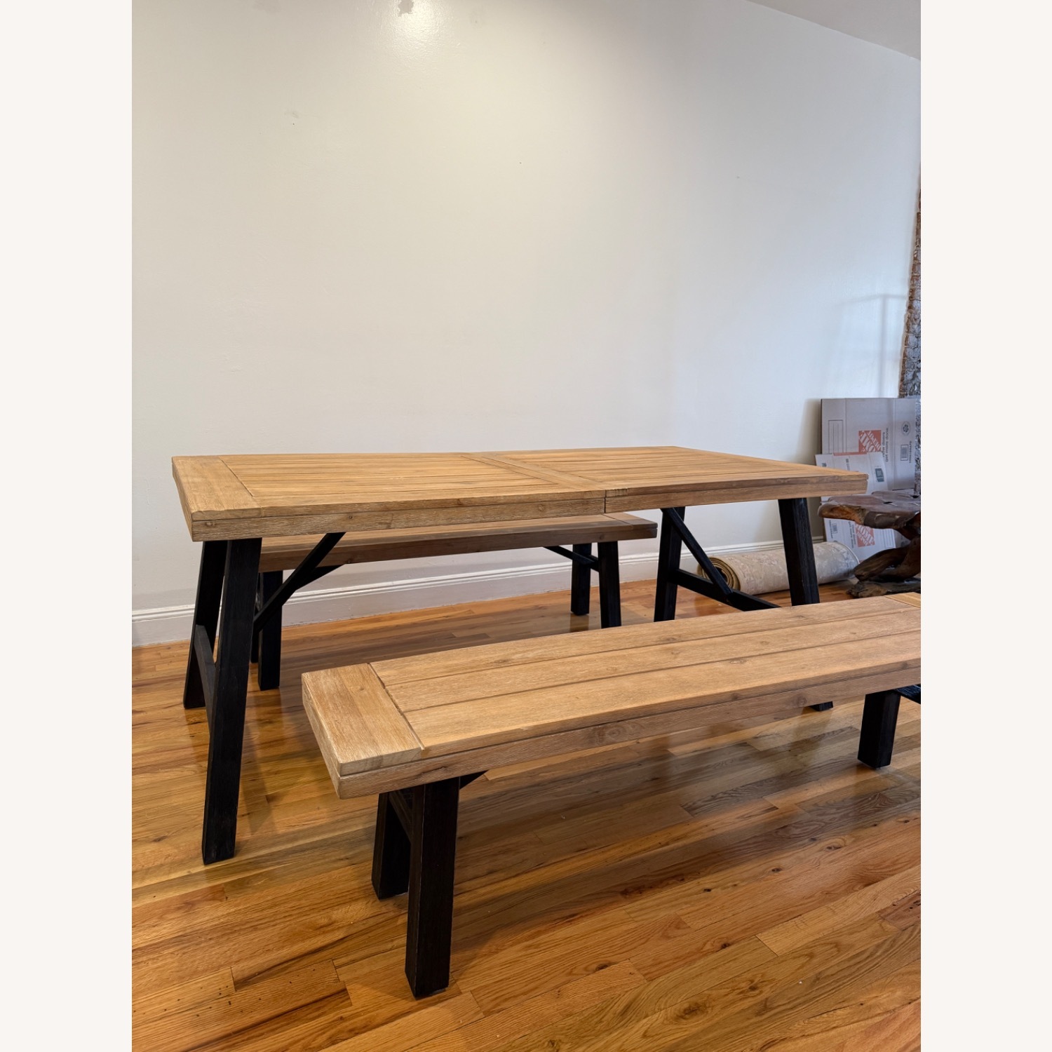 Volusia 4 - Person Solid Wood Solid Wood Top Four Leg Dining Set - image-3