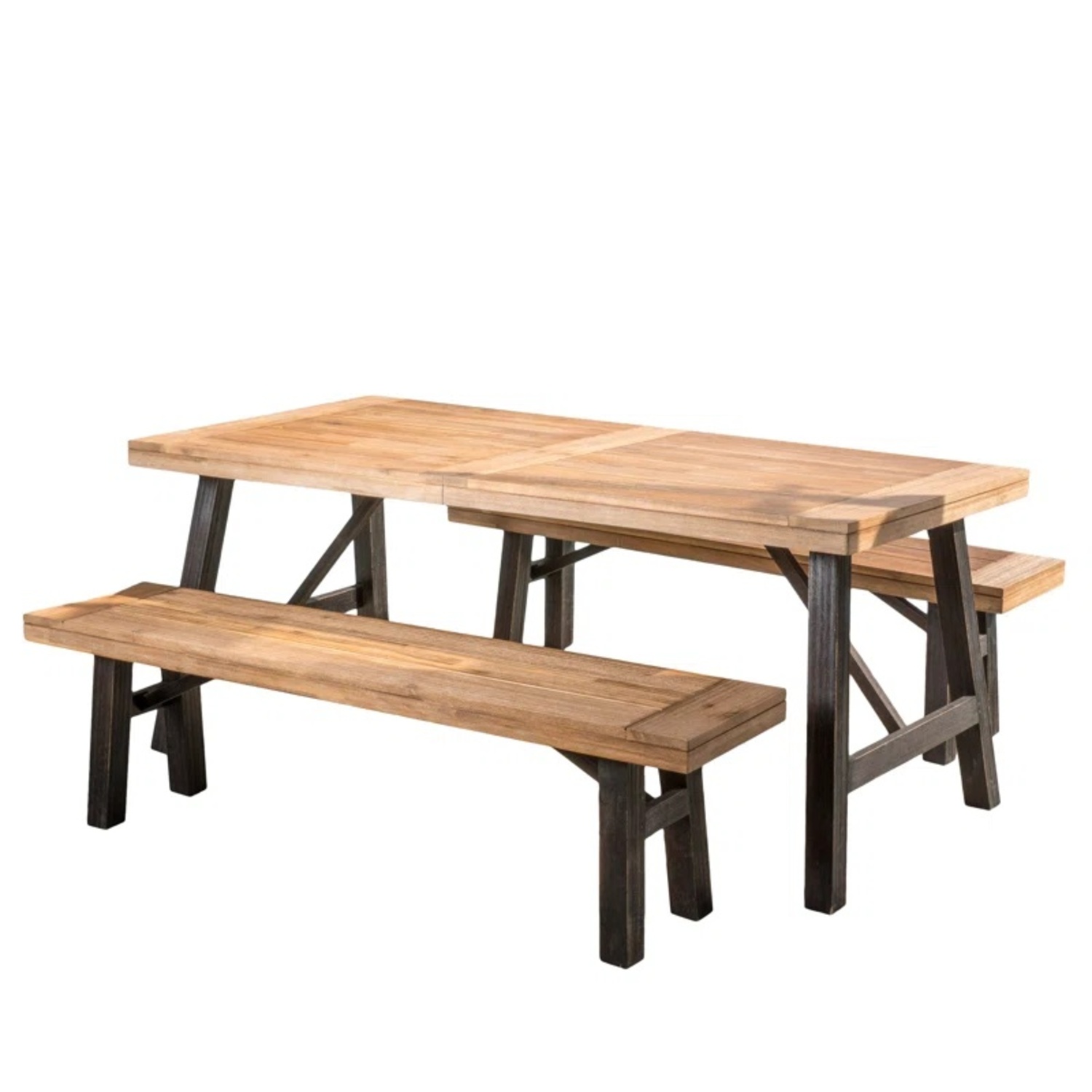 Volusia 4 - Person Solid Wood Solid Wood Top Four Leg Dining Set - image-5