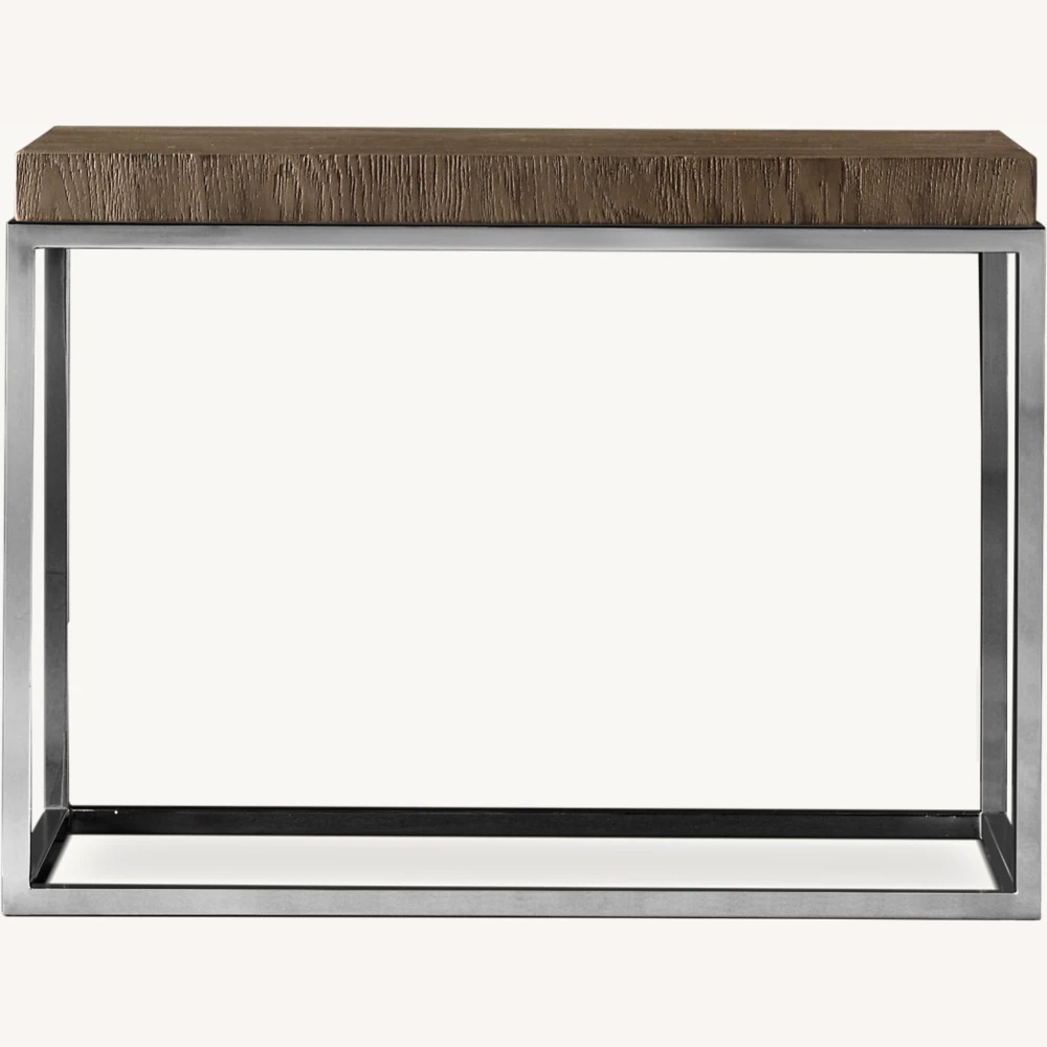 Restoration Hardware Nicholas Oak Side Table in Dark Brown - image-0