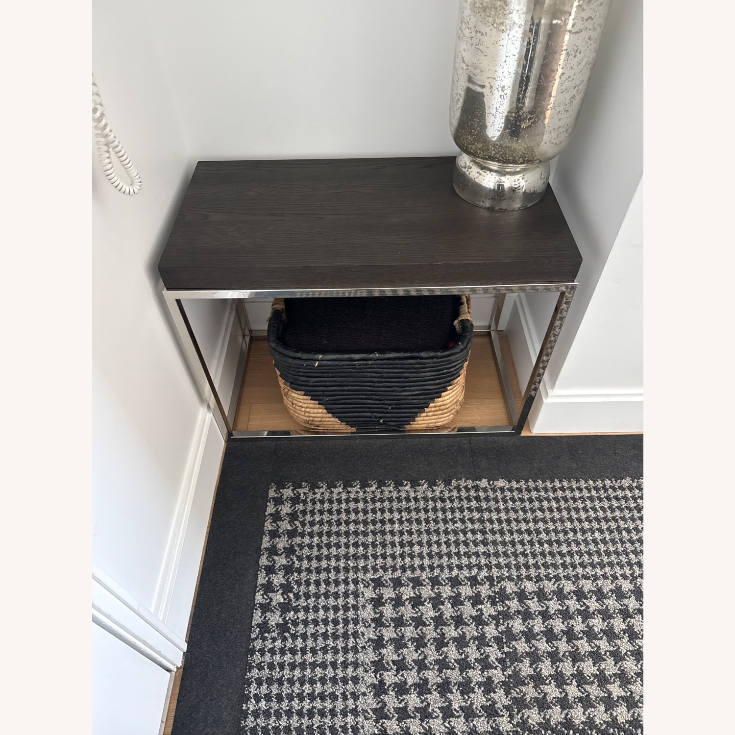 Restoration Hardware Nicholas Oak Side Table in Dark Brown - image-1