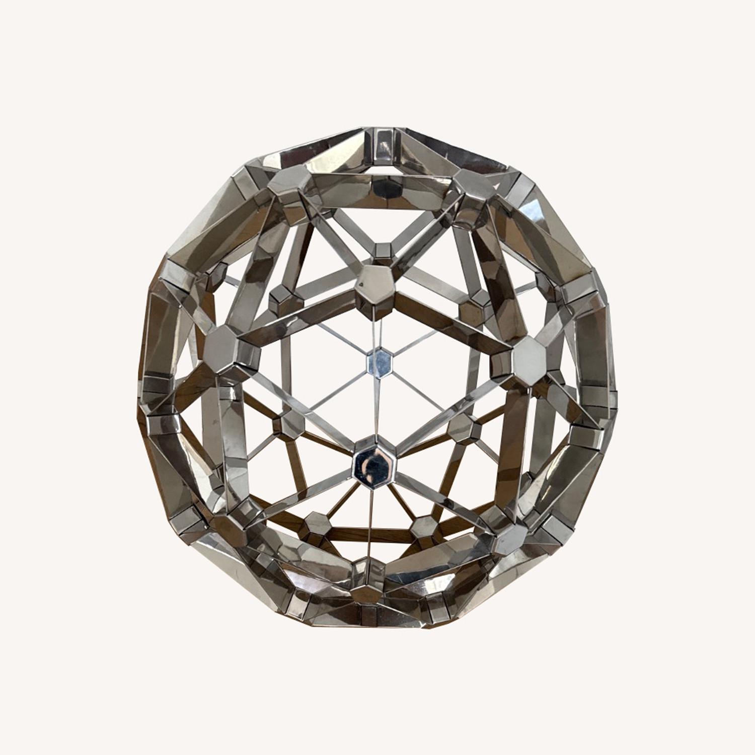 Restoration Hardware Polyhendron Sphere in Chrome - image-0