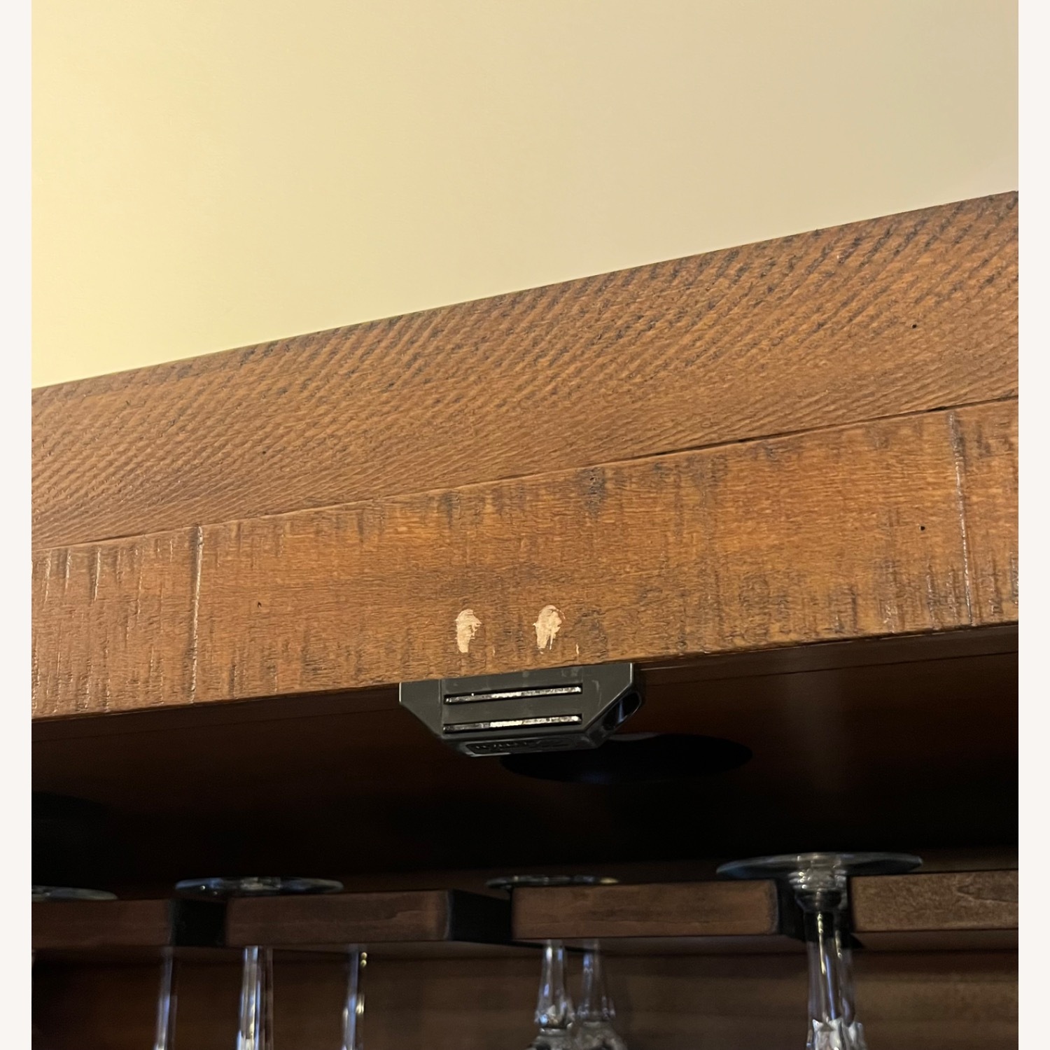 Pottery Barn Mahogany Bar Cabinet with Lights - image-1