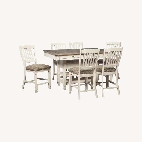 Used Bolanburg Counter Height Dining Set Table + 4 Chairs for sale on AptDeco