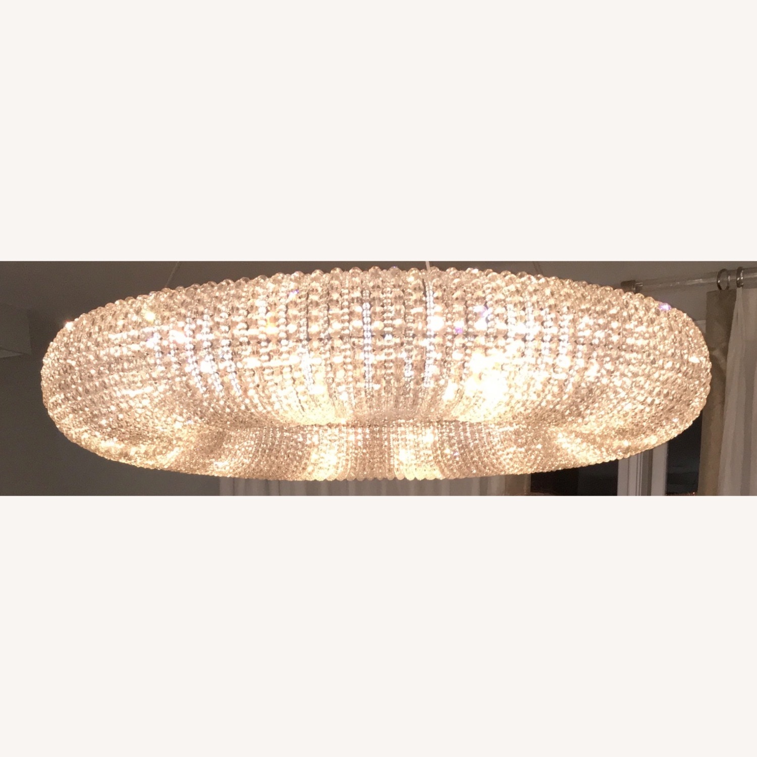 Crystal Halo Clear Round LED Chandelier 41" - image-4