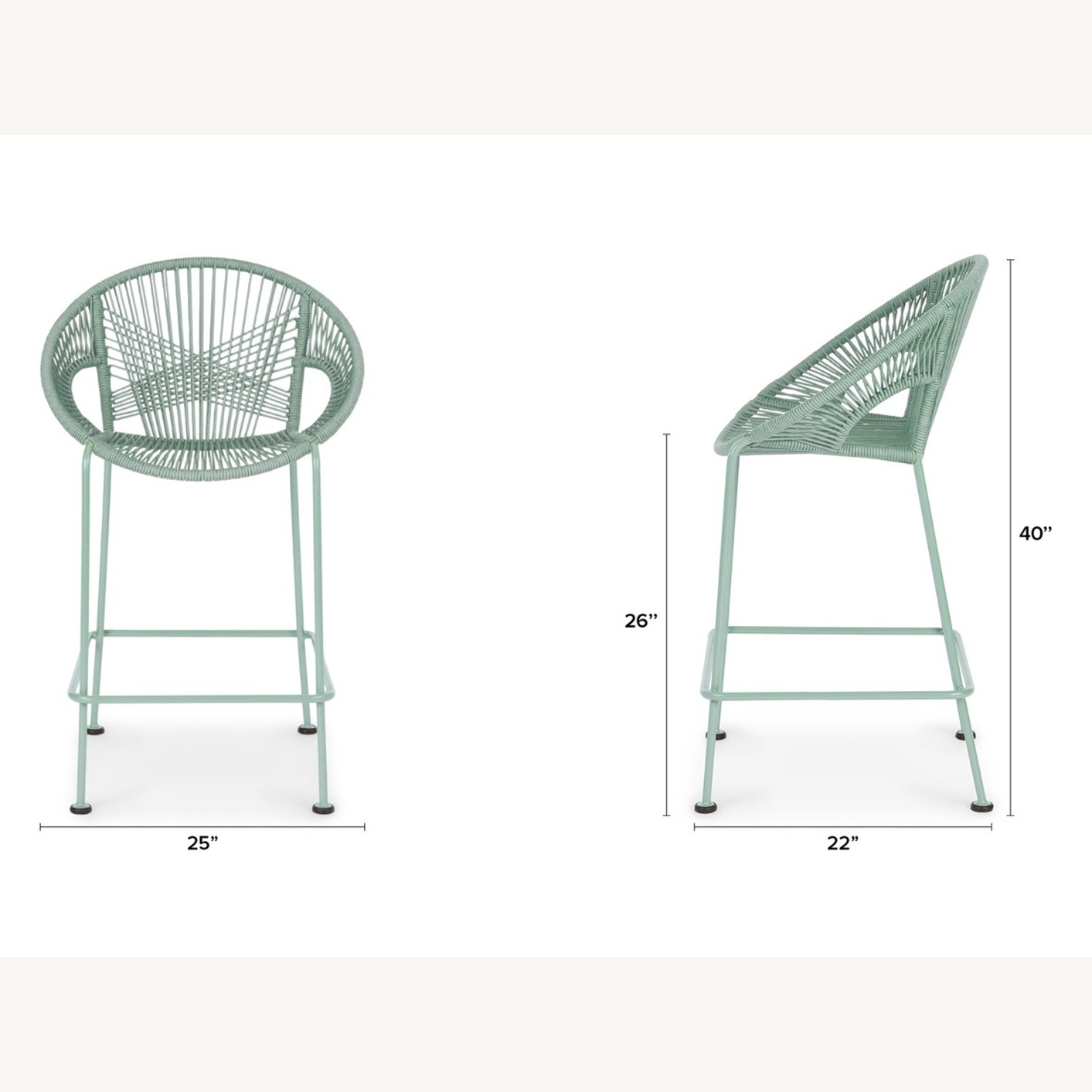Article Kasiko Bar Stool - Celadon Green - image-3