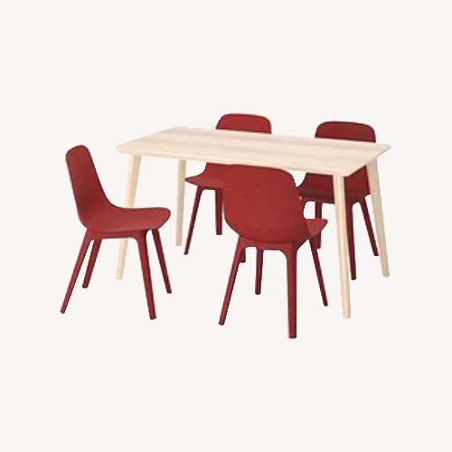 Used IKEA Dining Set- LISABO Table + ODGER Chairs for sale on AptDeco