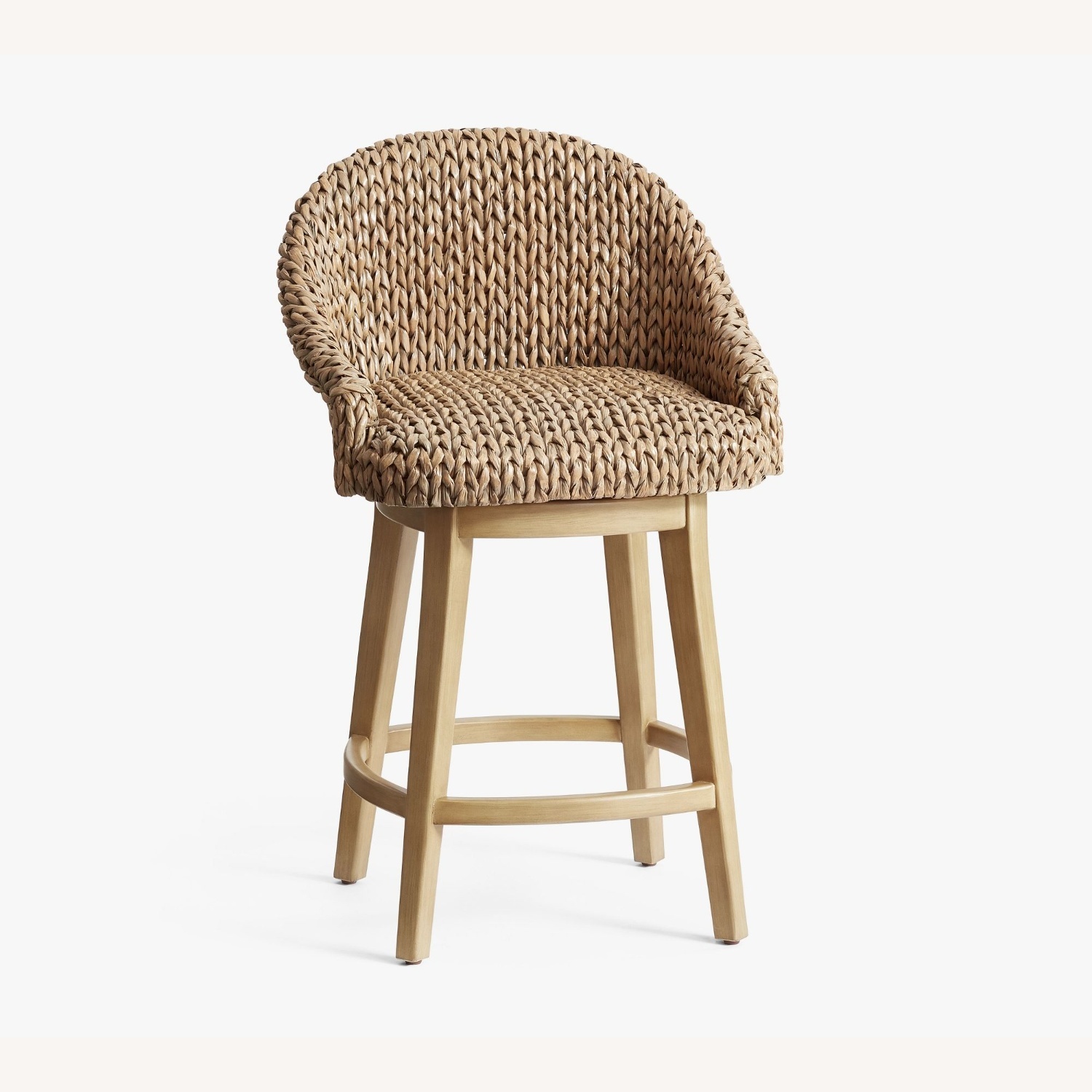 Pottery Barn Sea Grass Swivel Counter Stool - image-5