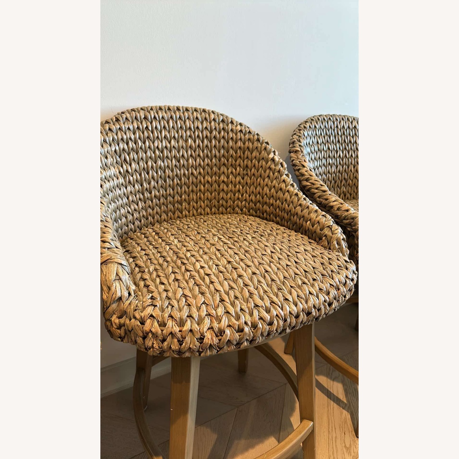 Pottery Barn Sea Grass Swivel Counter Stool - image-4