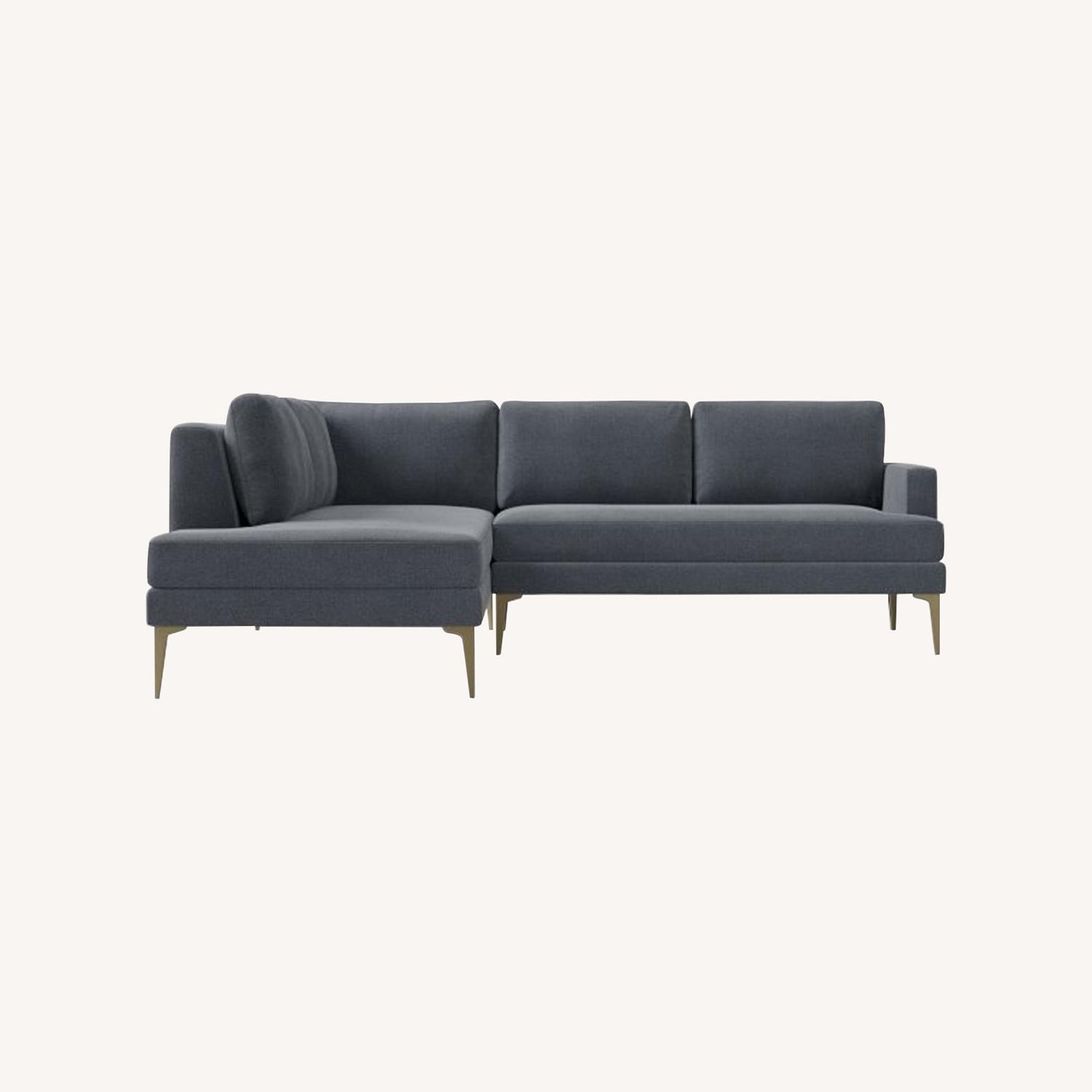 West Elm Andes Mineral Gray Sectional - image-9