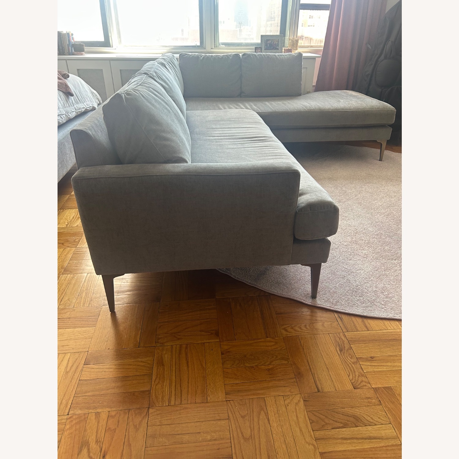 West Elm Andes Mineral Gray Sectional - image-1