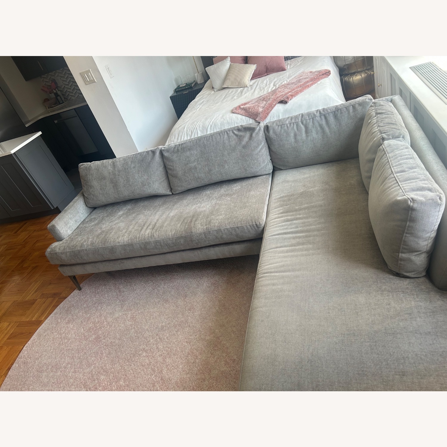 West Elm Andes Mineral Gray Sectional - image-2