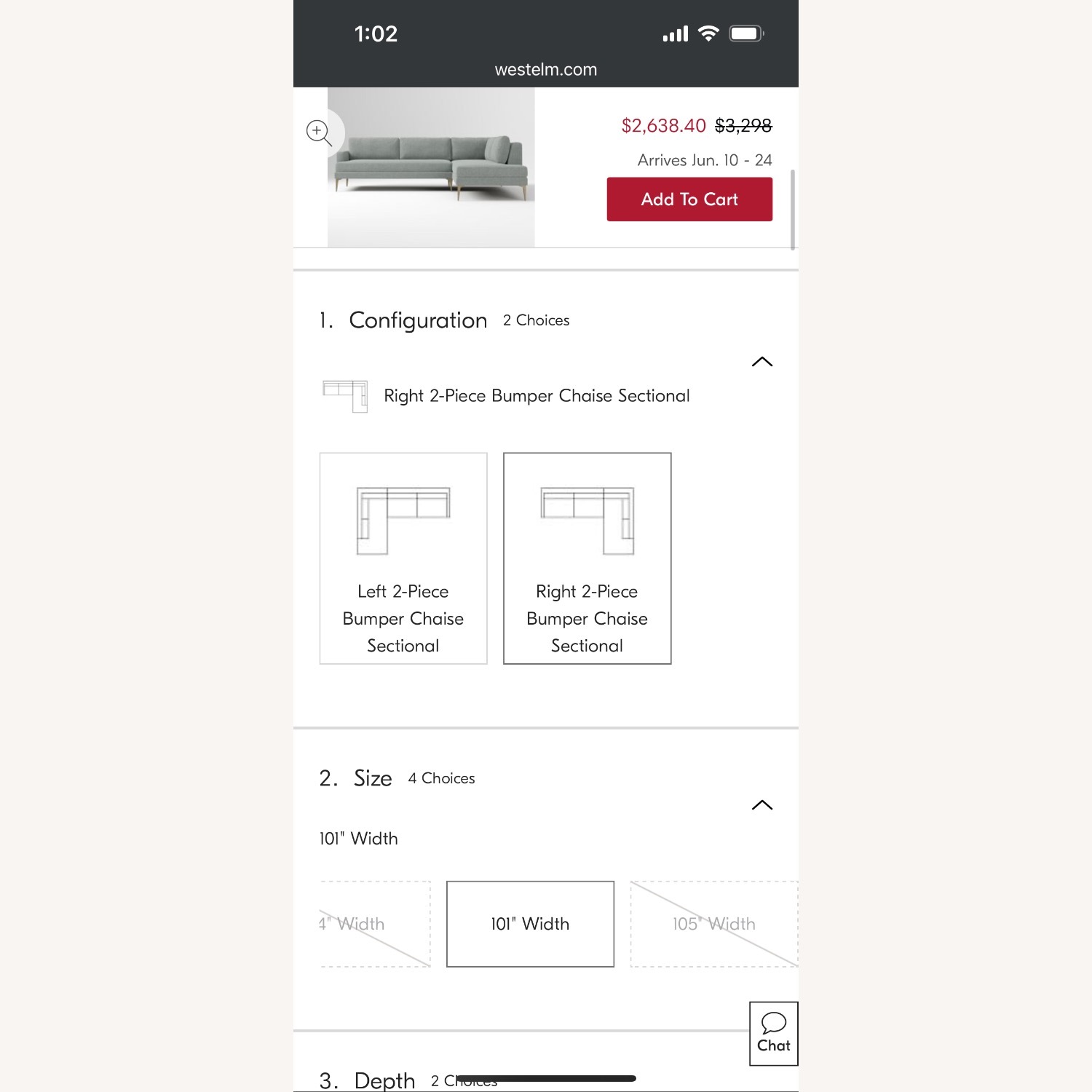 West Elm Andes Mineral Gray Sectional - image-7