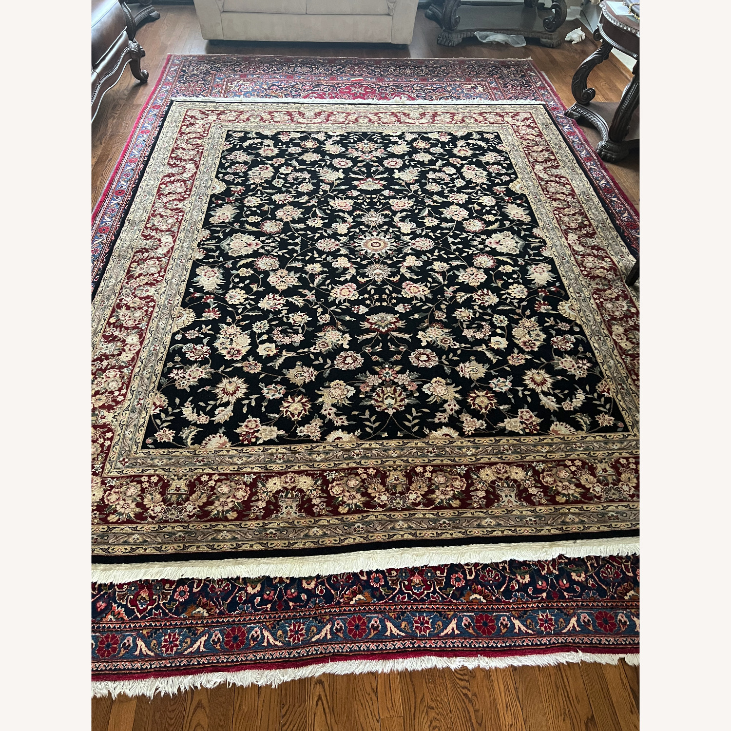 Oriential Hand Knotted 100% Wool Rug - image-0