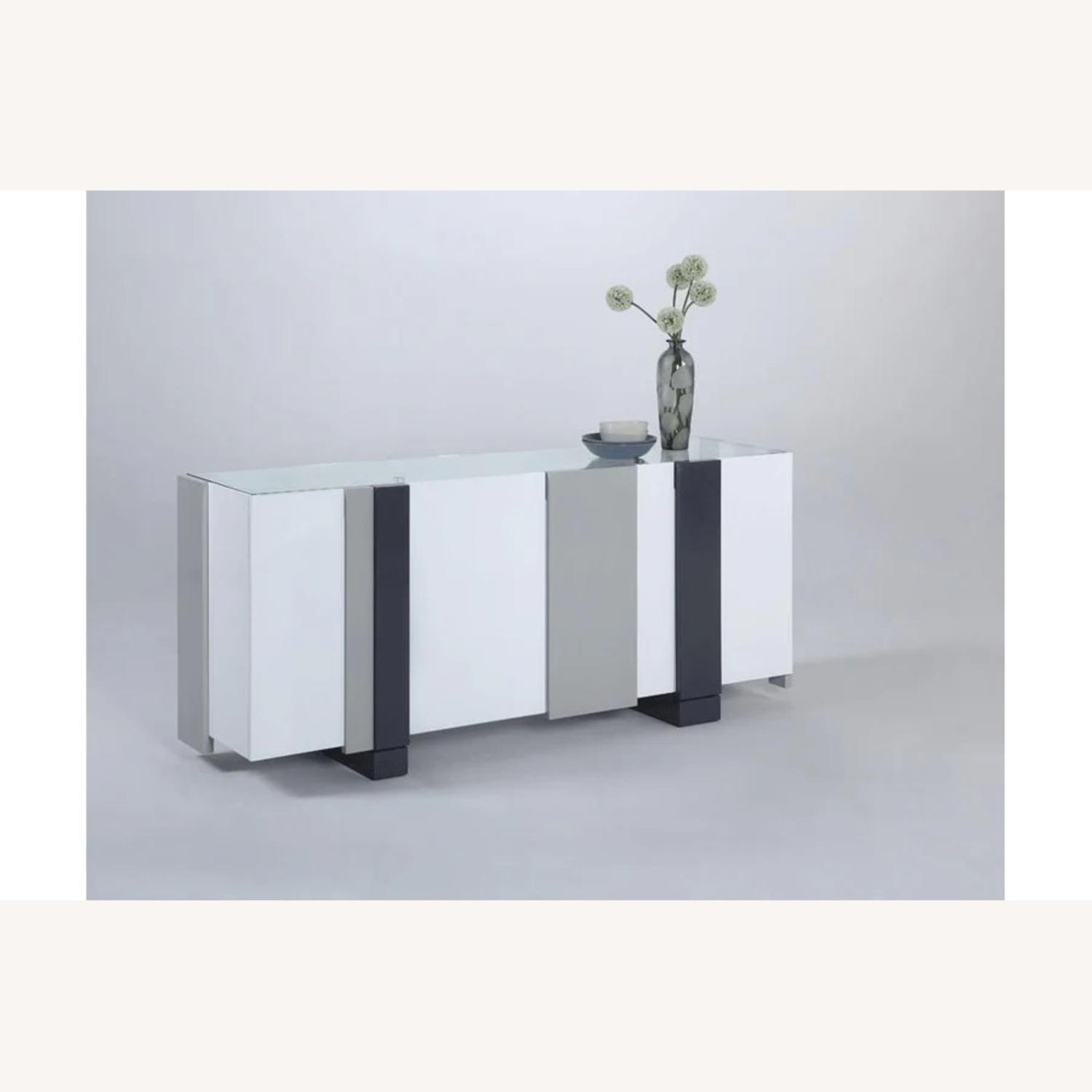 Modern White Lacquer Buffet - image-8