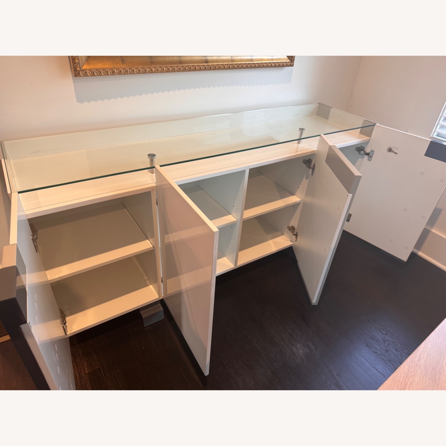 Modern White Lacquer Buffet - image-4