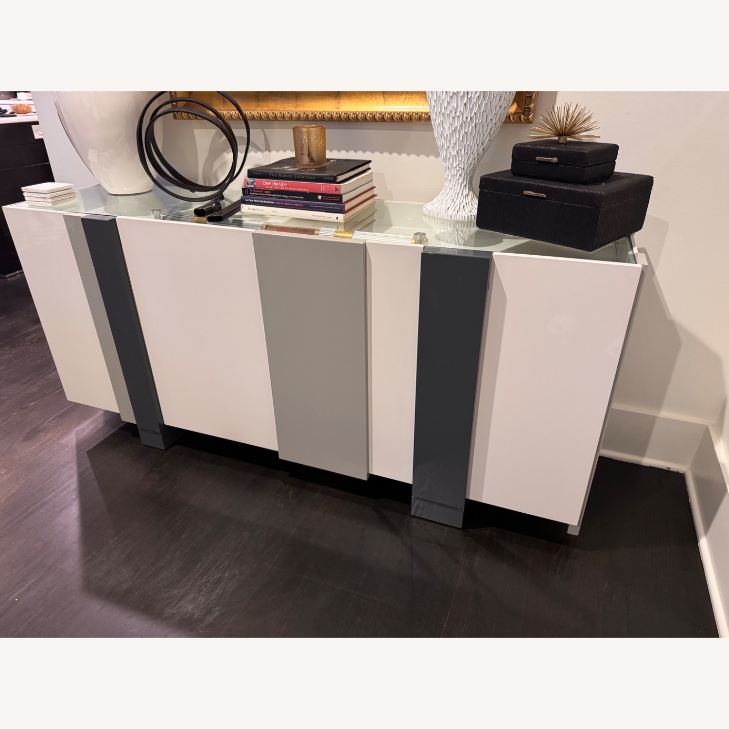 Modern White Lacquer Buffet - image-2