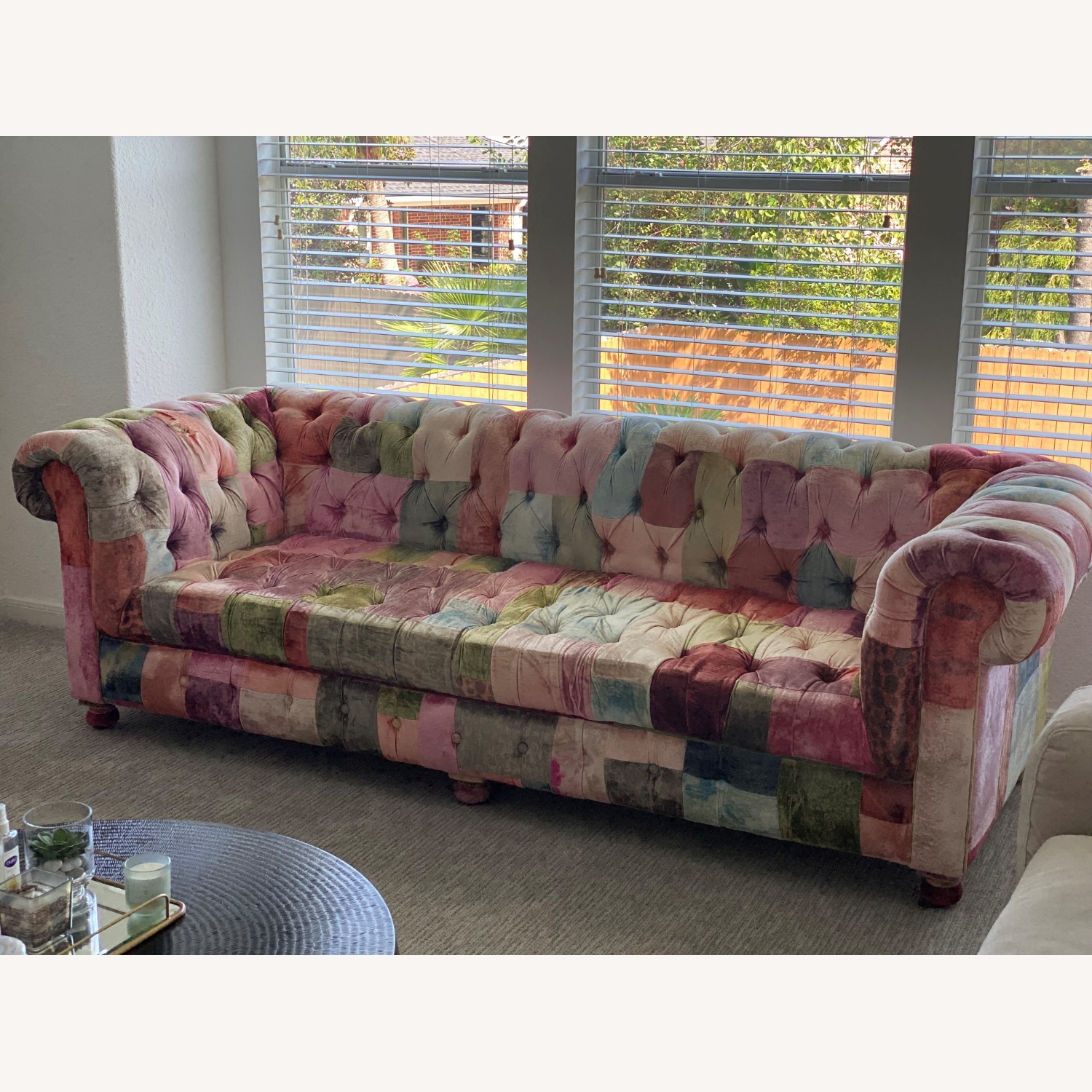 Boheme Sofa Patchwork Velvet - image-1