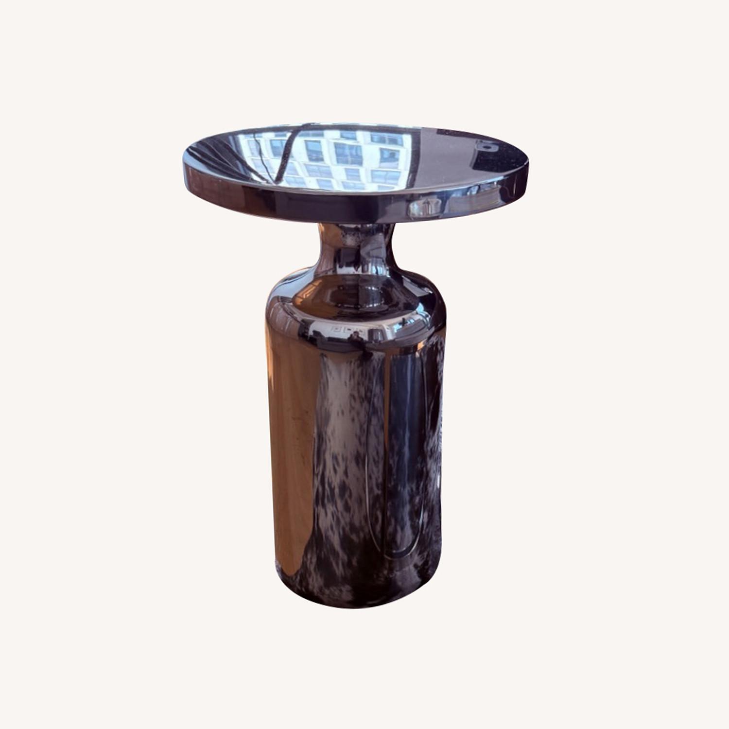 CB2 Cheval Polished Silver Side Table - image-0