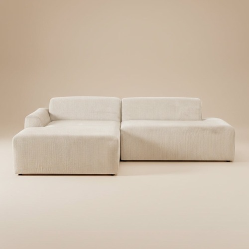 Used Dexter Cream Corduroy Sectional Left Facing Chaise for sale on AptDeco