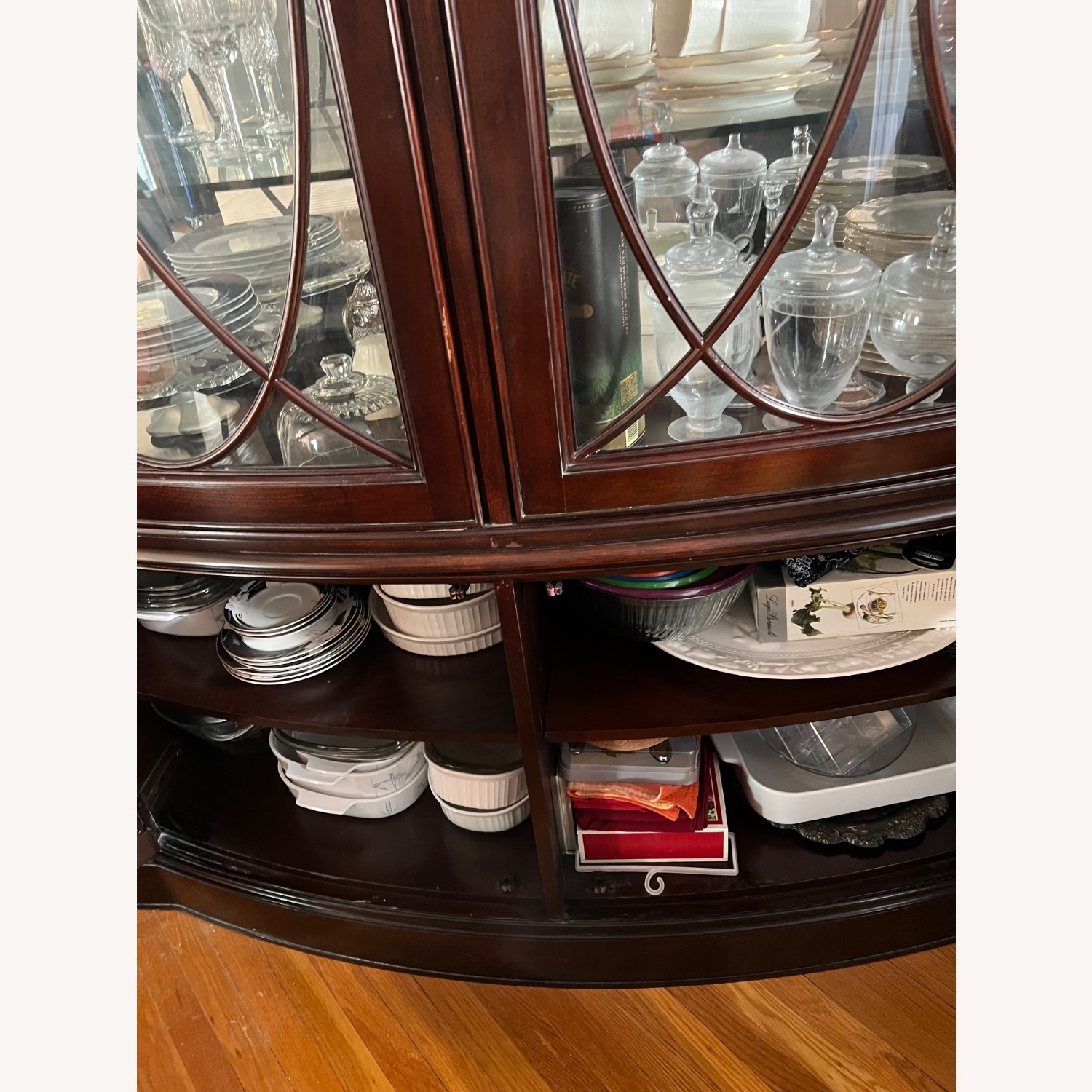 Lighted 2 piece Credenza with Hutch - image-5