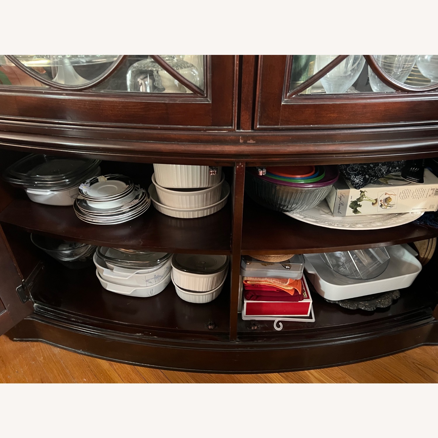 Lighted 2 piece Credenza with Hutch - image-6