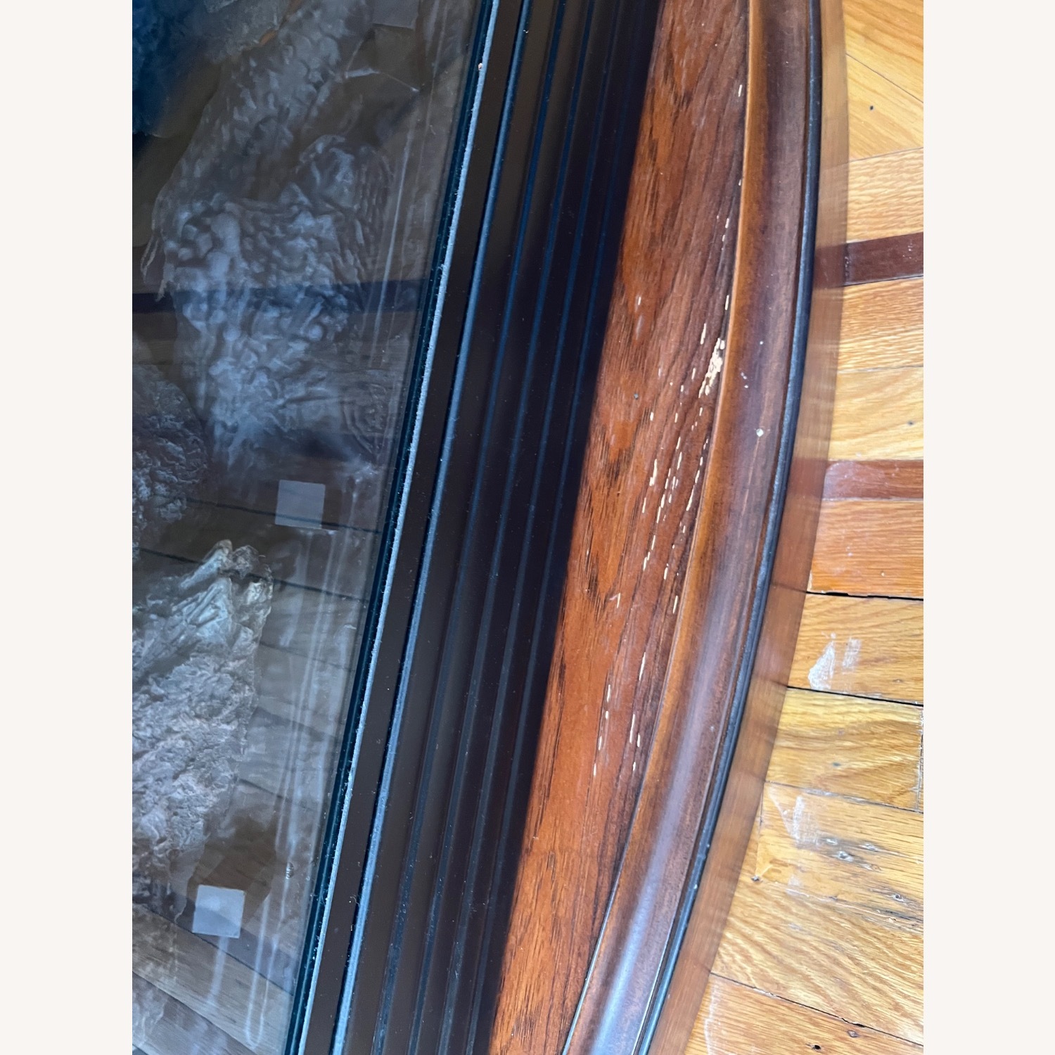 Wooden Lighted/ Heated Fireplace - image-4