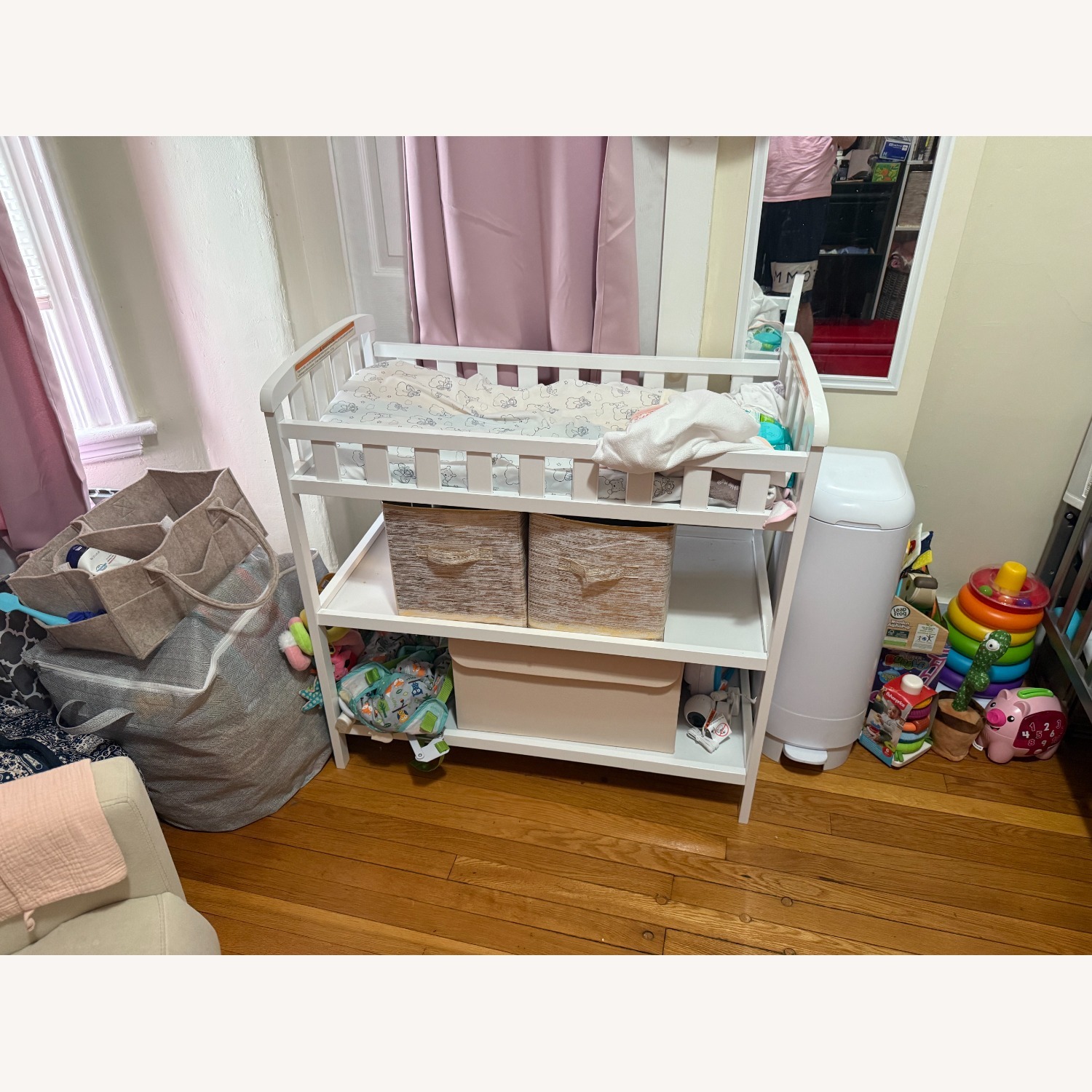 Dream On Me Emily Changing Table In White - image-1