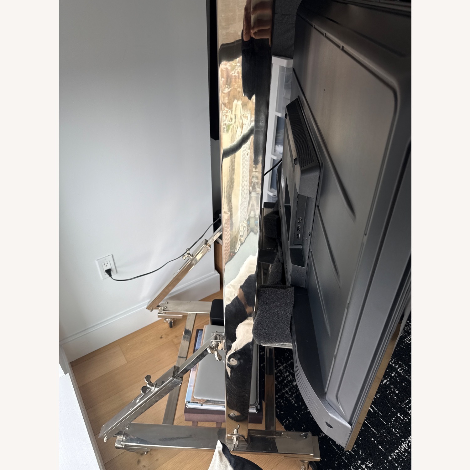 Restoration Hardward TV Easel - Chrome - image-4