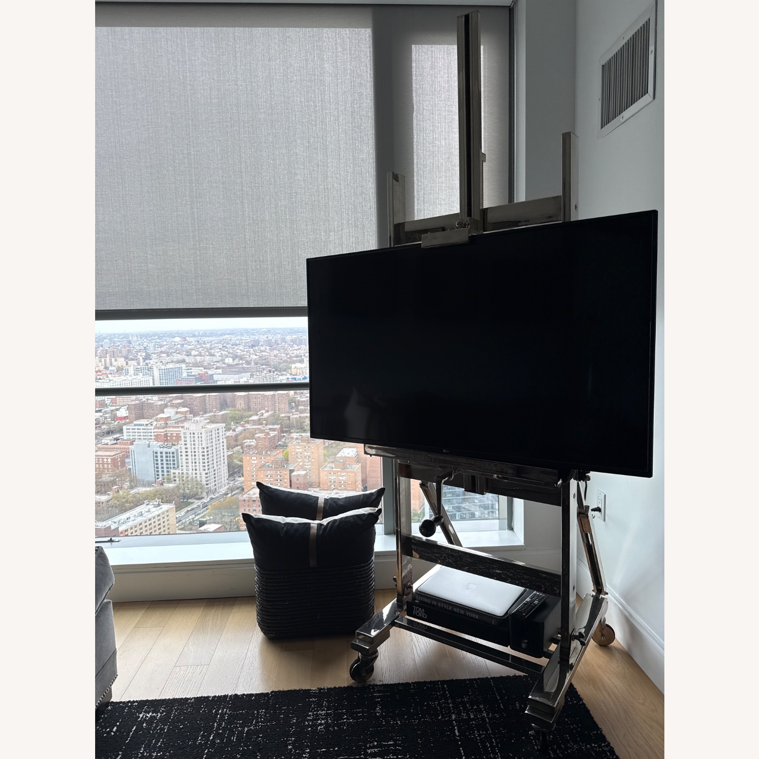 Restoration Hardward TV Easel - Chrome - image-1