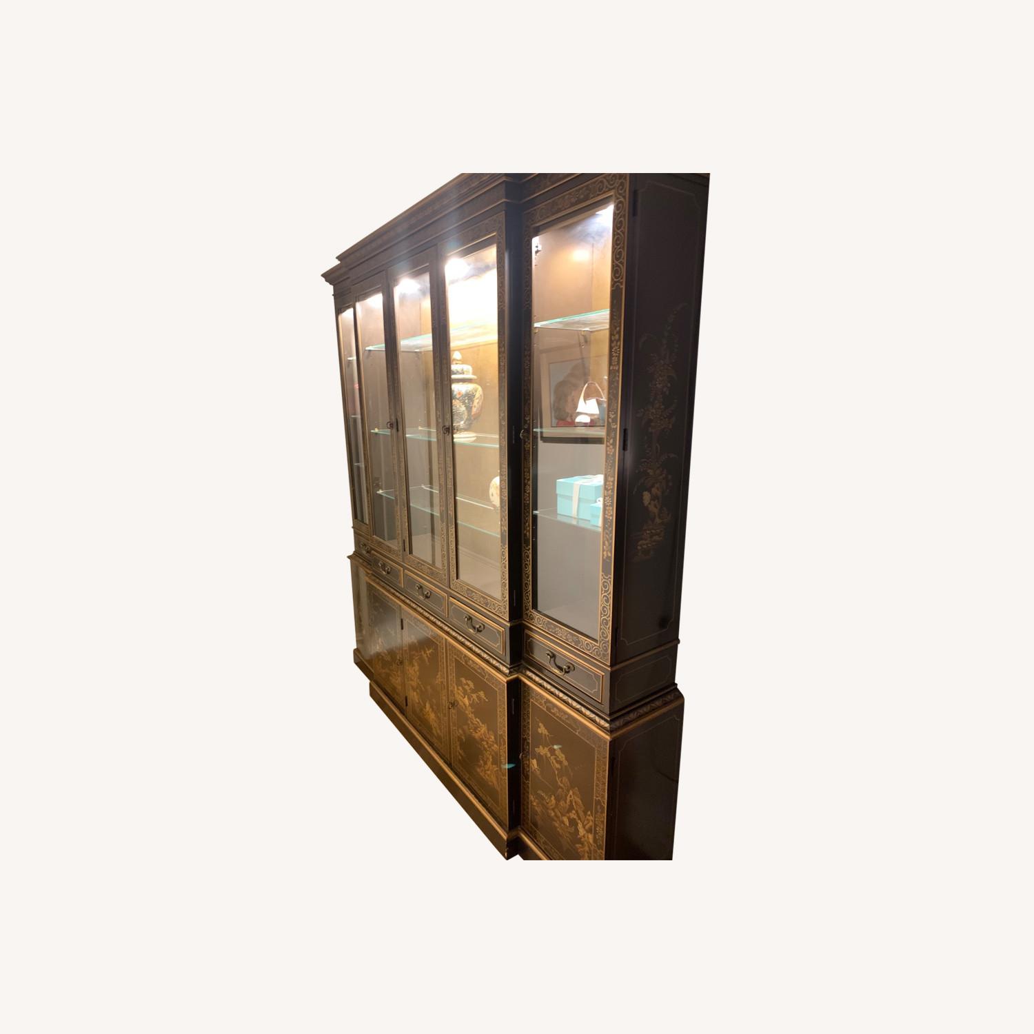Chinoiserie Lighted Storage Cabinet - image-0